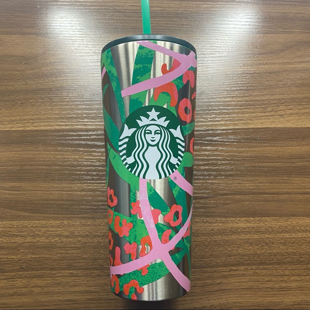 Starbucks Summer 2021 SS Jungle Tumbler NWT